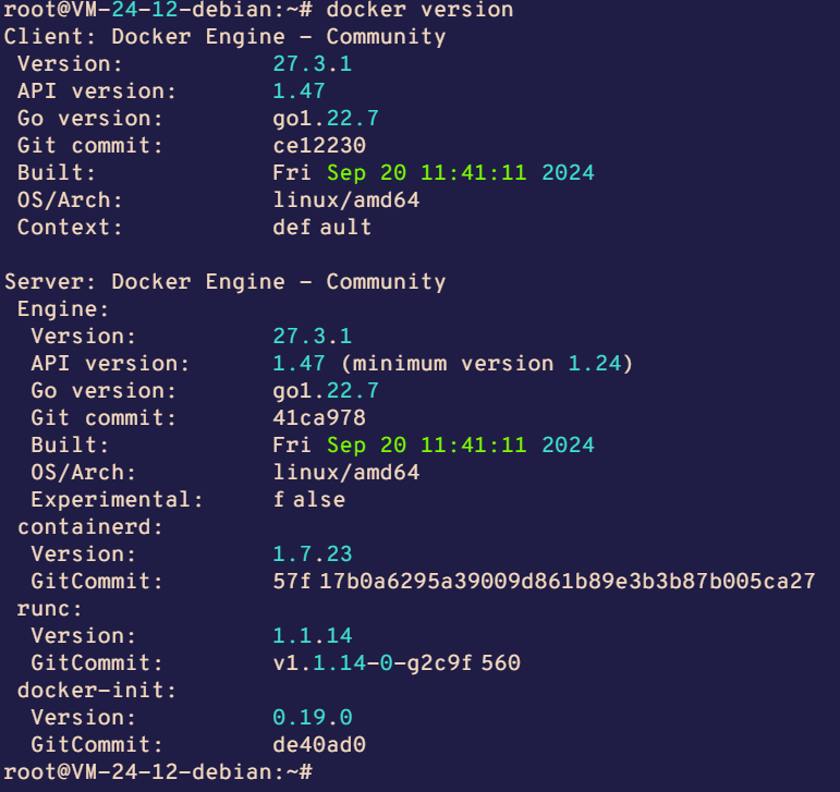 检查docker环境